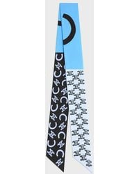 Celine - Triomphe-Print Silk Scarf - Lyst