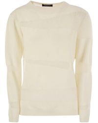 Fabiana Filippi - Platinum Boat Neck Sweater - Lyst