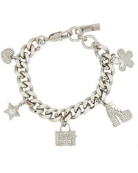 Marc Jacobs - Pave Mini Icon Charm Bracelet - Lyst