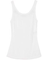 Elisabetta Franchi - Wool Blend Tank Top - Lyst