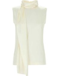 Bottega Veneta - Silk Satin Top - Lyst