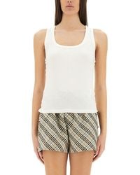 Burberry - Ruched Top - Lyst