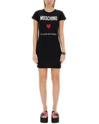 Moschino - Dress With Logo - Lyst