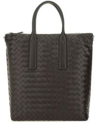 Bottega Veneta - Intrecciato Zipped North-South Tote - Lyst