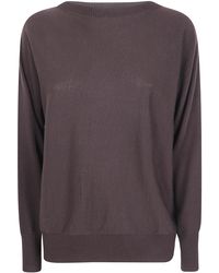 D.exterior - Oversized Merino Round Neck Sweater - Lyst