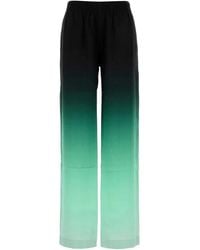 CASABLANCA - Embroidered Satin Wide-Leg Pant - Lyst