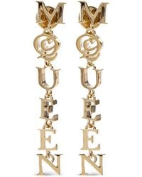 McQueen - Brass Drop Earrings - Lyst