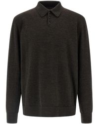 Maison Margiela - Suede Patch Polo Shirt - Lyst