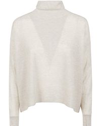 C.t. Plage - Cashmere High Neck Sweater - Lyst