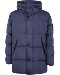 Stone Island - Garment Dyed Crinkle Reps Ny Recycled Nylon Short Parka - Lyst