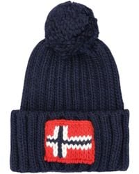 Napapijri - Ribbed Pom-Pom Hat - Lyst