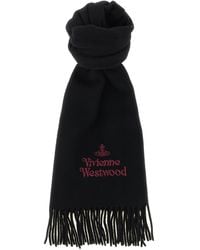 Vivienne Westwood - Logo Embroidery Scarf - Lyst