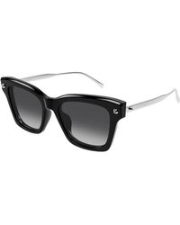 McQueen - Metal Sunglasses - Lyst
