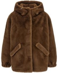 Lou Andrea - Eco-Fur Hooded Jacket - Lyst