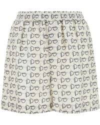 Burberry - Silk Shorts - Lyst
