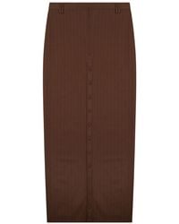 Jean Paul Gaultier - Gonna Midi Con Bottoni - Lyst