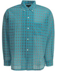 Beams Plus - Open Db Nylon Airy Plaid Nylon Casual Shirt - Lyst