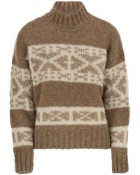 Peserico - Alpaca, Cotton And Wool Knitwear - Lyst