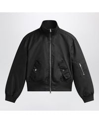 Frankie Shop - Short Storm Technical Fabric Bomber Jacket - Lyst