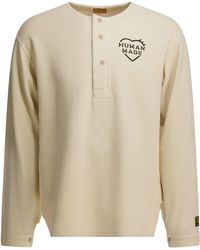 Human Made - Henley T-shirts White - Lyst