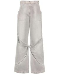 The Attico - Wide-Leg Denim Cotton Jeans - Lyst