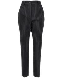 Dolce & Gabbana - Dolce&Gabbana Pinstriped Stretch Wool Pants - Lyst