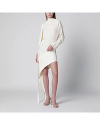 Francesco Murano - Asymmetric Silk-Blend Dress - Lyst