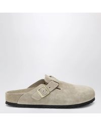 Birkenstock - Boston Exquisite Suede Clogs - Lyst
