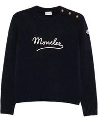 Moncler - Cotton Polyamide Crew Neck - Lyst