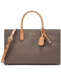 MICHAEL Michael Kors - Scarlett Printed Canvas Handbag - Lyst