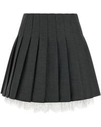 Self-Portrait - Self Portrait Pleated Skirt - Lyst