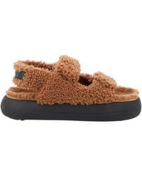 Moon Boot - Mb Shearling Sandals - Lyst