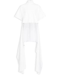 Alaïa - Alaia Asymmetric Cotton Jersey T-Shirt - Lyst