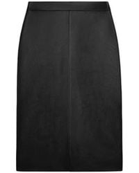Celine - Leather Pencil Skirt - Lyst