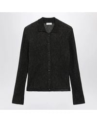 Brunello Cucinelli - Sparkling Ribbed Silk Blend Cardigan - Lyst