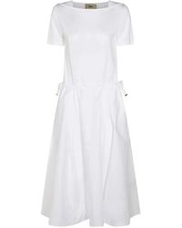 Herno - Midi Dress With Drawcord Waist - Lyst