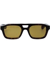 McQueen - Havana-Havana- Recycled Acetate Sunglasses - Lyst