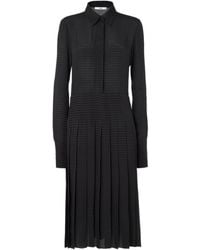 Fendi - Pleated Zigzag-Pattern Midi Dress - Lyst