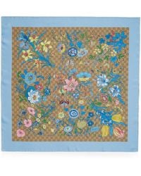 Gucci - Flora-Print Gg Scarf - Lyst