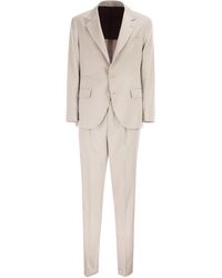 Brunello Cucinelli - Silk Suit With Three-Button Blazer - Lyst