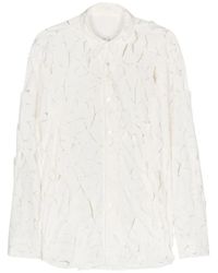 Post Archive Faction PAF - Cut-Out Detail Nylon Shirt - Lyst