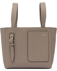 Valextra - "Soft Micro" Bucket Bag - Lyst