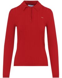 Prada - Cotton Polo - Lyst