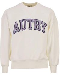 Autry - Cotton Crew Neck Sweatshirt With Logo - Lyst