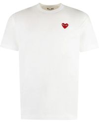 COMME DES GARÇONS PLAY - Logo Cotton T-Shirt - Lyst
