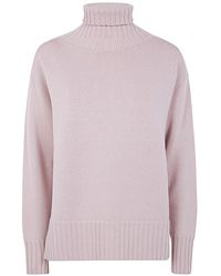 Drumohr - Long Sleeves Turtle Neck Oversized Sweater - Lyst