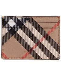 Burberry - Printed Canvas Card Holder - Lyst