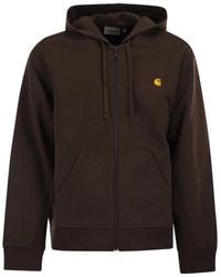 Carhartt - Hooded Sweatshirt With Embroidered Logo - Lyst