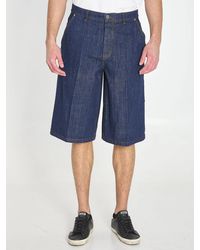 Ami Paris - Denim Bermuda Shorts - Lyst