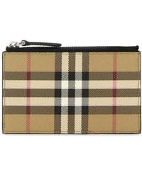 Burberry - Printed Canvas Card Holder - Lyst